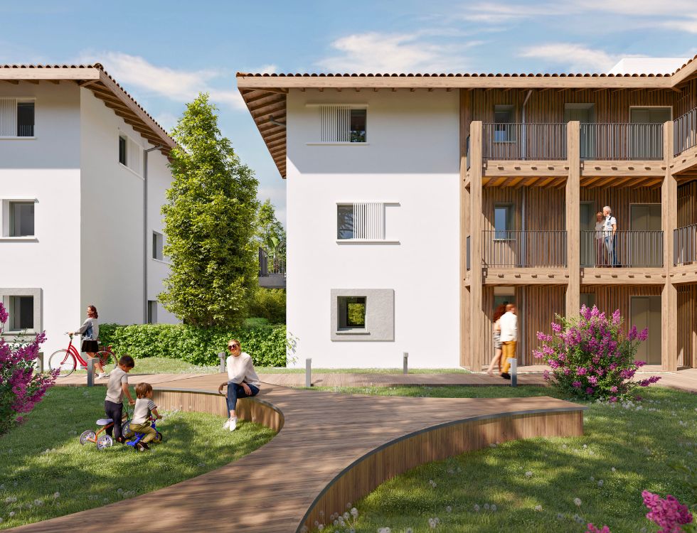 La résidence Xoko Ferdea, le coin de verdure en basque